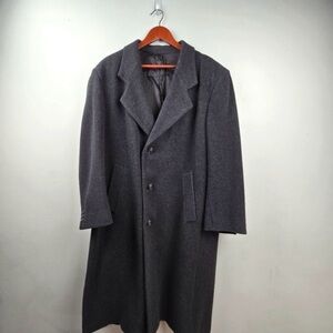 Mens vintage wool long coat
